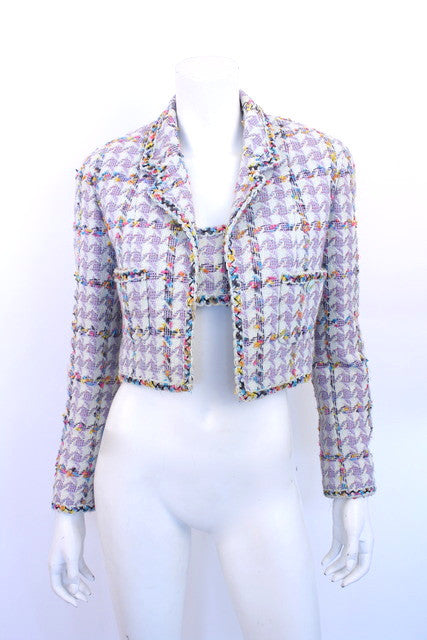 Vintage Chanel 1999P Soft Bouclé Tweed Shirt Jacket – Recess