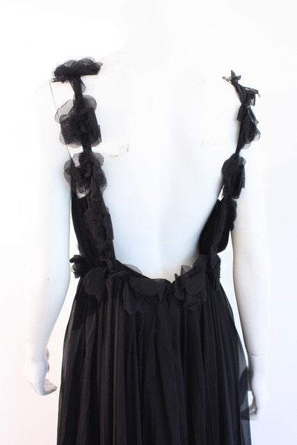 chanel black tweed dress