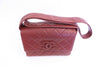 Vintage Chanel red flap bag 
