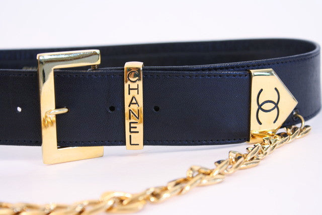 Chanel Rare 1987 Logo Scale Belt