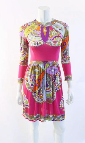 Vintage 60's EMILIO PUCCI Silk Jersey Dress