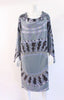 Vintage 70's Zhandra Rhodes Silk Dress 