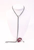 Lynn Ban Double Sided Diamond Lips Lariat Necklace