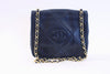 Vintage Chanel Navy Flap Bag 