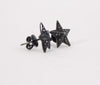 Lynn Ban Pave Diamond Star Earrings 