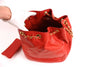 Vintage Chanel Red Bucket Handbag