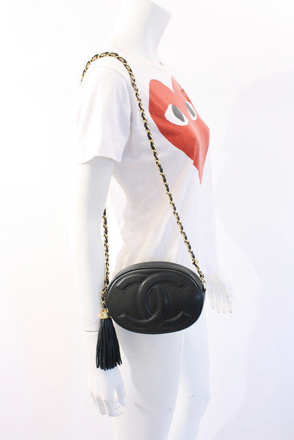 Vintage CHANEL Oval CC Bag at Rice and Beans Vintage