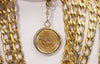 Vintage Chanel Cuban Link Medallion Belt