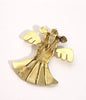 Vintage Brass Double Headed Eagle Pin Pendant
