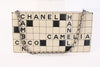 Vintage Chanel crossword cutch bag