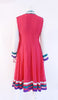 Vintage 70's Silk Embroidered Dress 