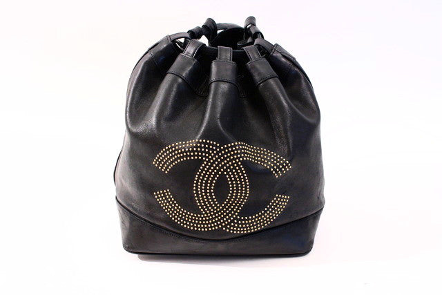 Vintage Chanel Studded Bucket Bag