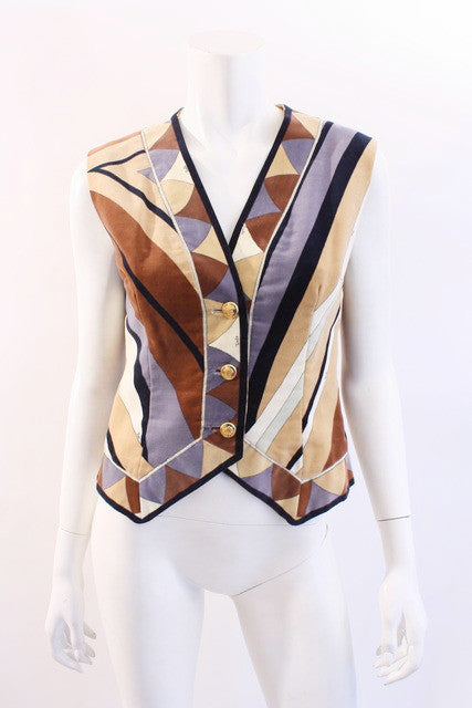 Vintage Emilio Pucci Velvet Vest