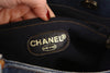 Vintage Chanel denim tortoise tote bag