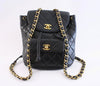 Vintage Chanel quilted backpack 