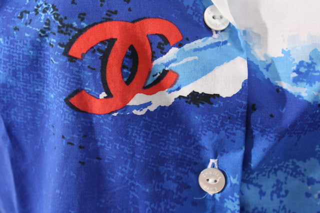 Vintage CHANEL Surf Wave Shirt at Rice and Beans Vintage
