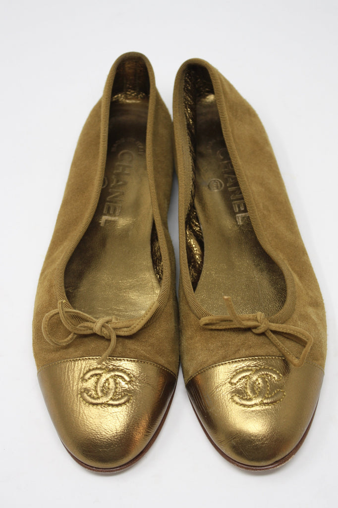 CHANEL Fall 2004 Suede Ballet Flats