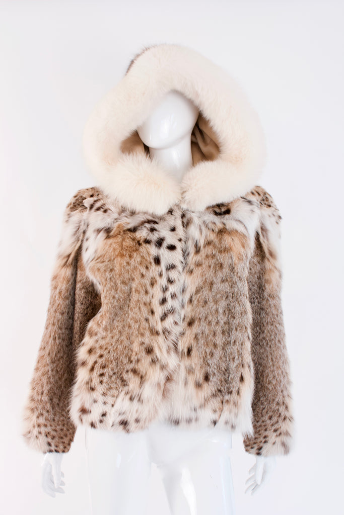Vintage ZANDRA RHODES Lynx Fur Jacket