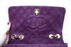 Rare Vintage CHANEL Purple Single Flap Bag