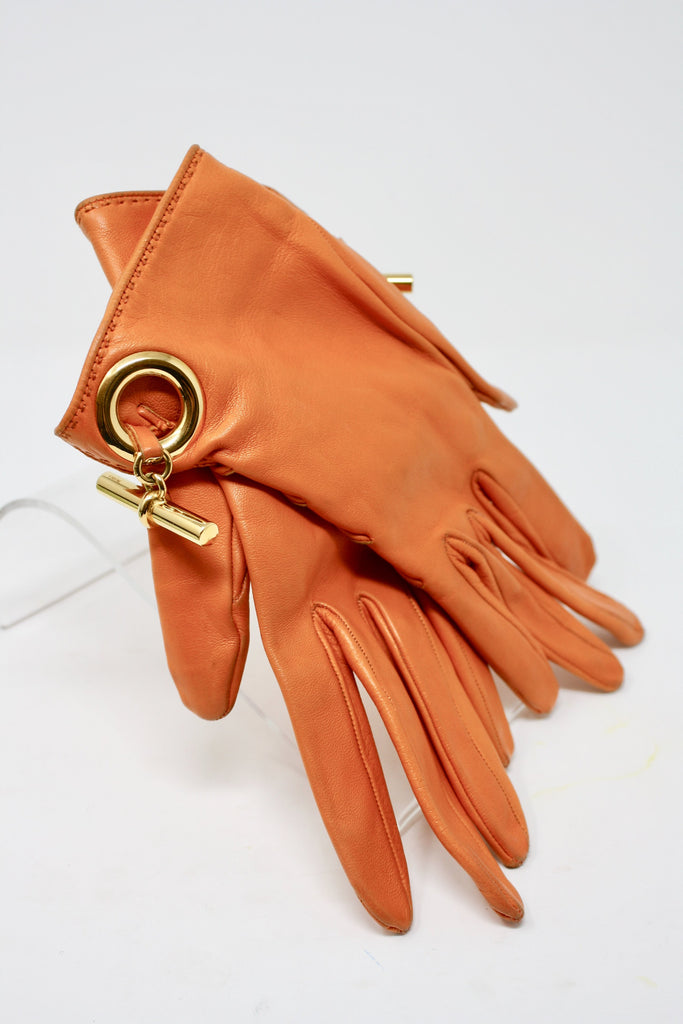 Vintage HERMES Toggle Gloves
