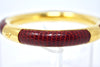 Vintage 70's GUCCI Snakeskin & Gold Bracelet