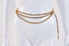Rare Vintage CHANEL Chain & Silver Leather Belt