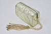 Rare Vintage CHANEL Gold Clutch With Pearl & Bijoux Accent