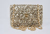 Rare Vintage CHANEL S/S 1991 Gold Sequin Flap Bag