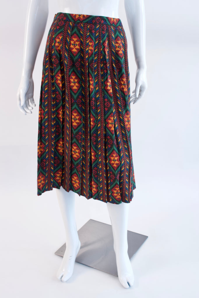 Vintage 80's OSCAR DE LA RENTA Southwest Skirt