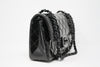 Rare Vintage CHANEL All Black Double Flap Bag
