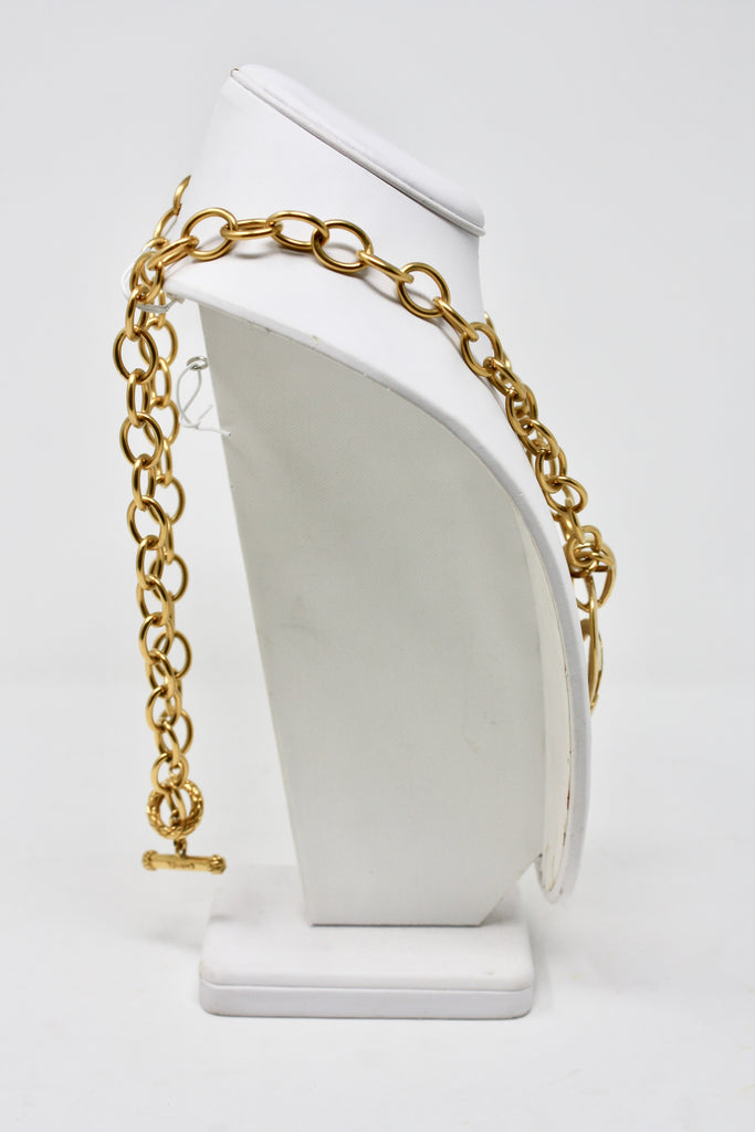 Chanel 1990-91 Maison Gripoix Glass Byzantine Style Pearl Cross Cuff Bracelet