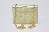 Rare Vintage CHANEL Gold Flap Bag