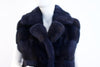 SAGA Furs Navy Blue Mink Vest