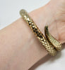 Vintage Gold Metal Coil Snake Bracelet