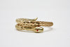 Vintage Gold Metal Coil Snake Bracelet