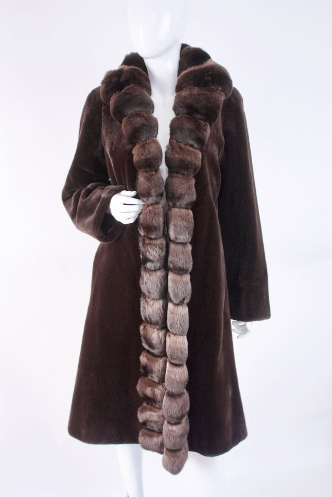 Vintage Reversible Mink & Chinchilla Fur Coat