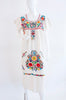 Vintage Hand Embroidered Mexican Dress
