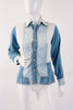 Vintage 60's Patchwork Denim Shirt Jacket