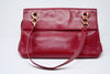 CHANEL Red Caviar Leather Flap Bag