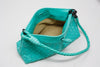 BOTTEGA VENETA Turquoise Intrecciato Leather Bag