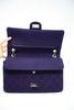 CHANEL Purple Jersey Reissue 226 Double Flap Bag