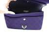 CHANEL Purple Jersey Reissue 226 Double Flap Bag