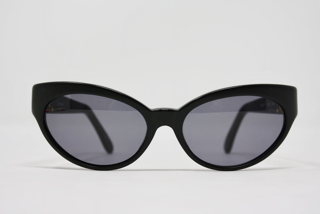 Vintage CHANEL Cat Eye Logo Sunglasses at Rice and Beans Vintage