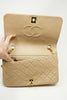 Vintage CHANEL Beige Single Flap Bag