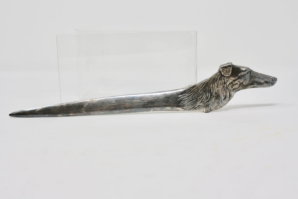 Vintage Russian Wolfhound Dog Letter Opener