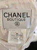 Vintage CHANEL 1996 White Cropped Jacket