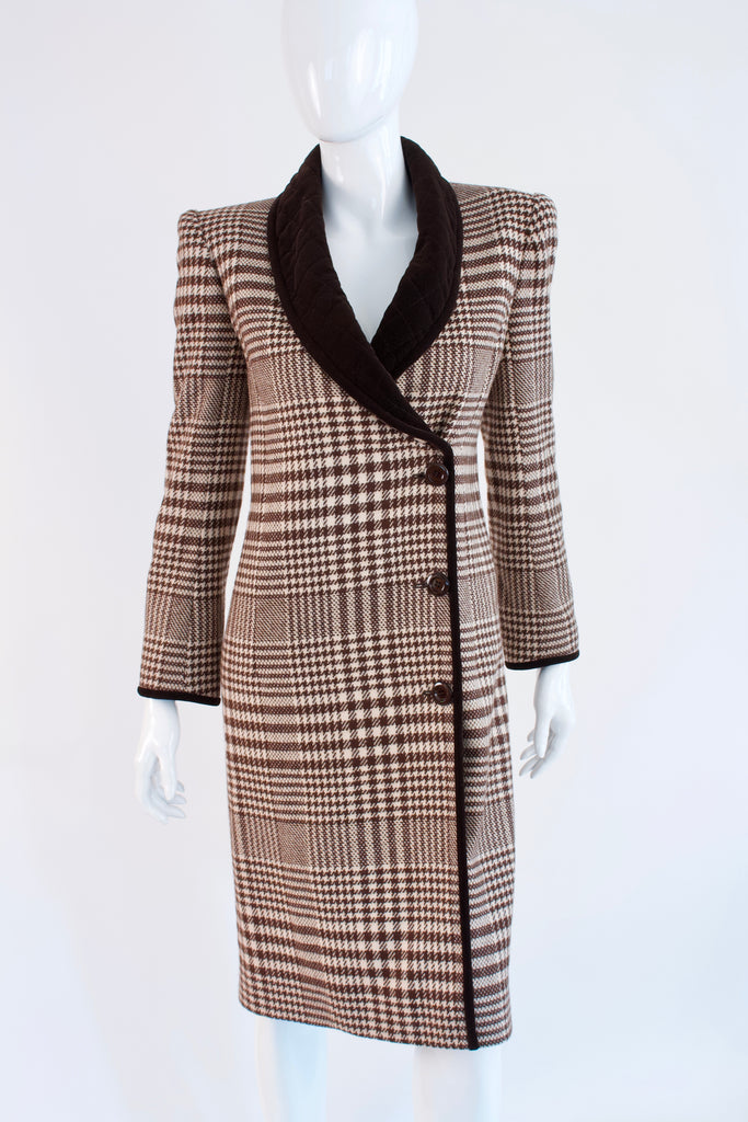 Vintage Late 70's VALENTINO Houndstooth Coat