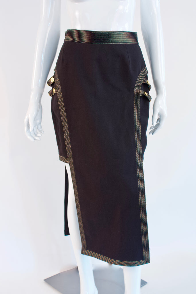 Rare Vintage GIANNI VERSACE Bondage Skirt