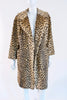 Vintage 60's SAFARI SPORTOWNE Faux Leopard Fur Coat