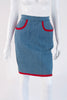 Vintage CHANEL Fall 1991 Denim Skirt